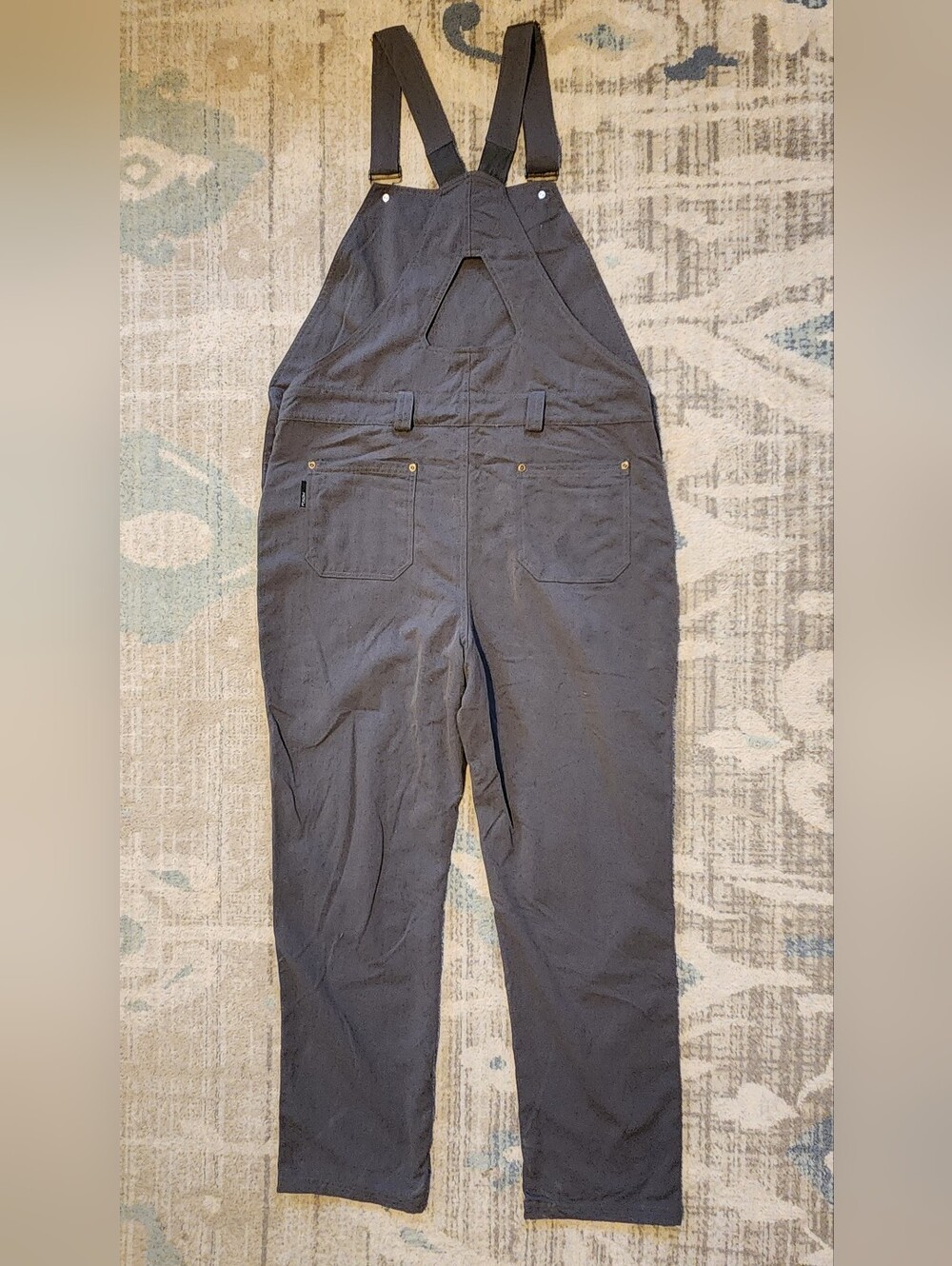 Flylow Men's Trailworks Bibs. Gray. Size L. Like New - Picture 4 of 7